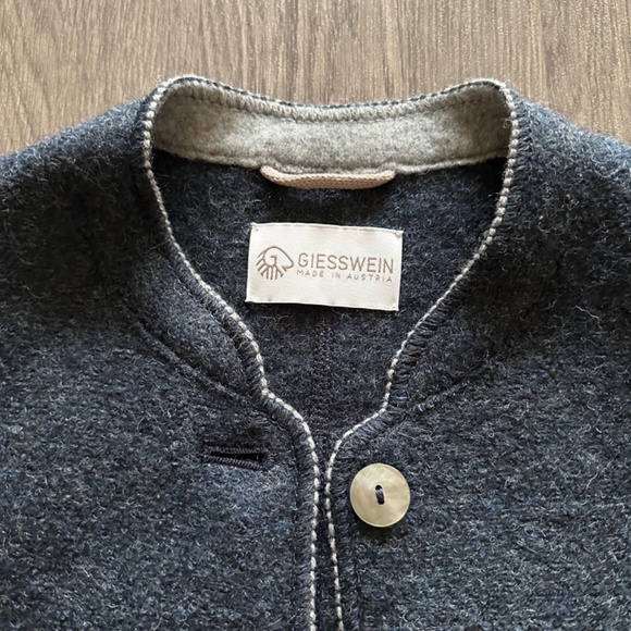 NEW German/Austrian Strickjacke 100% Wool Cardigan Jacket Sweater - Picture 2 of 5